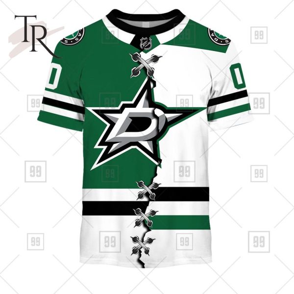 Personalized NHL Dallas Stars Mix Jersey 2023 Style Hoodie