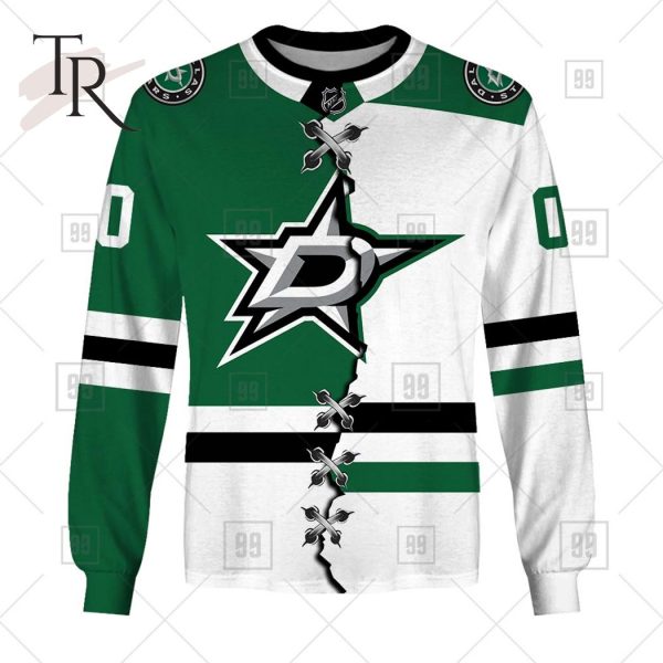 Personalized NHL Dallas Stars Mix Jersey 2023 Style Hoodie