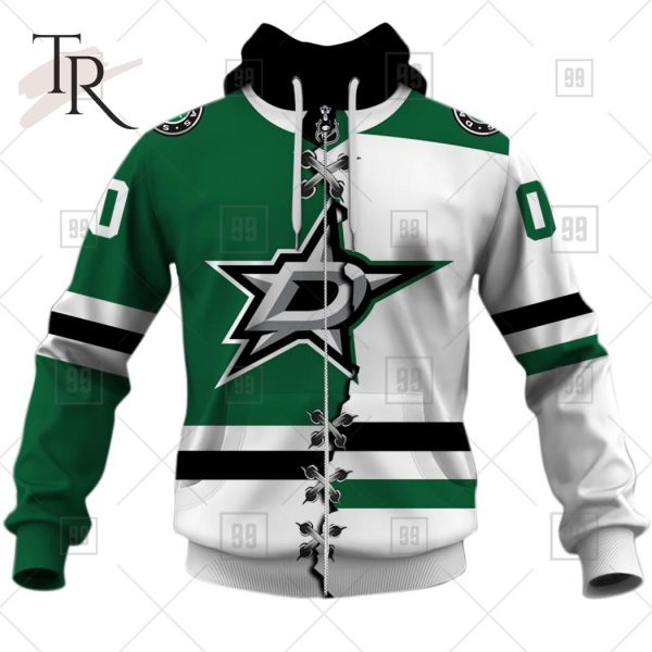 Personalized NHL Dallas Stars Mix Jersey 2023 Style Hoodie