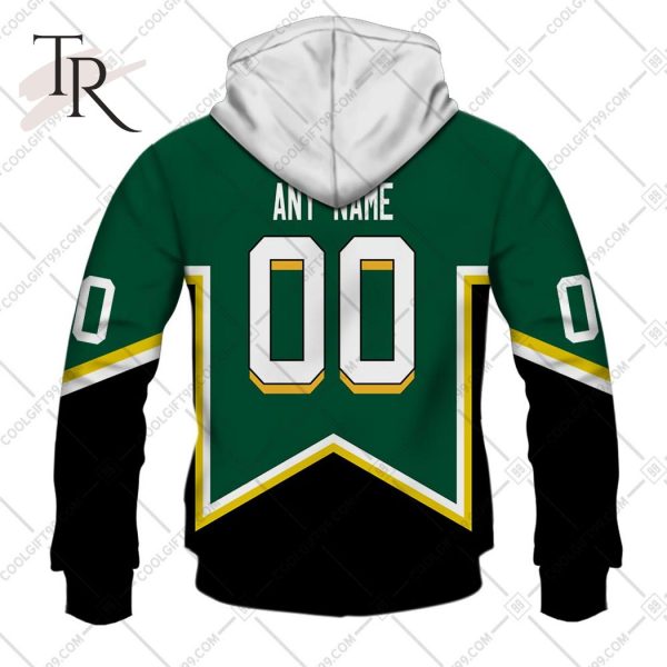 Personalized NHL Dallas Stars Vintage Jersey Style Hoodie