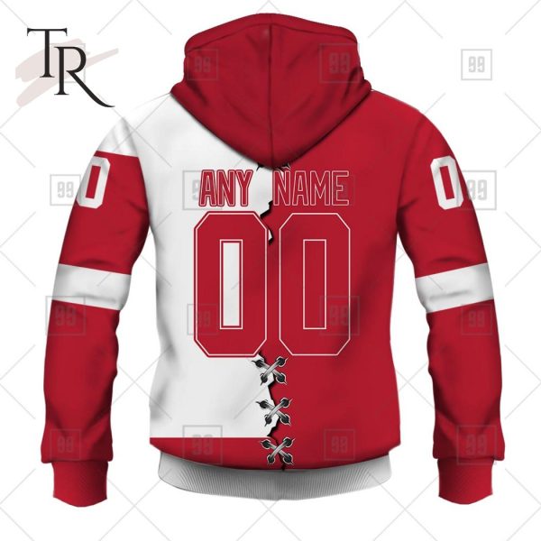 Personalized NHL Detroit Red Wings Mix Jersey 2023 Style Hoodie