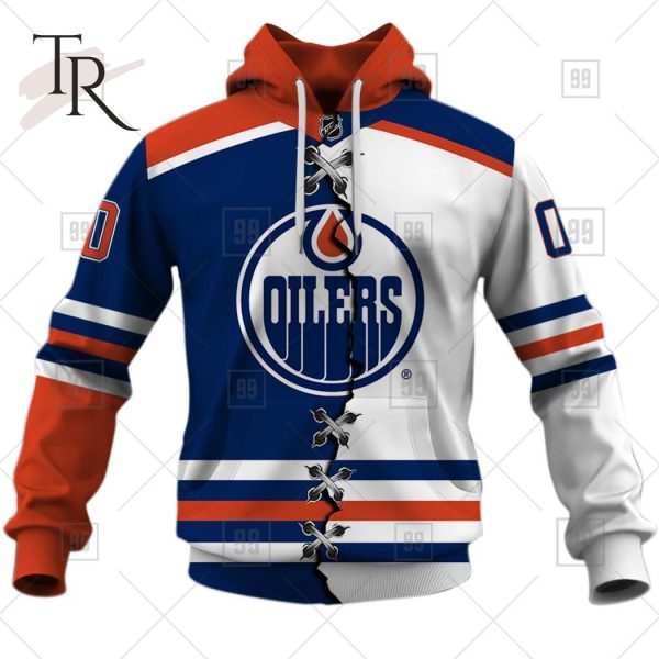NHL Edmonton Oilers Custom Name Number 80s Throwback Vintage Away