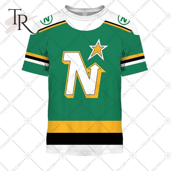 Personalized NHL Minnesota North Stars Jersey Style Hoodie