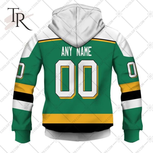 Personalized NHL Minnesota North Stars Jersey Style Hoodie