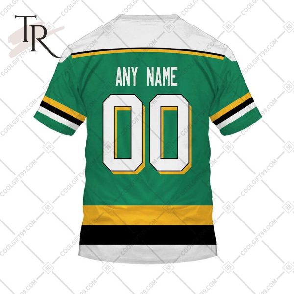 Personalized NHL Minnesota North Stars Jersey Style Hoodie