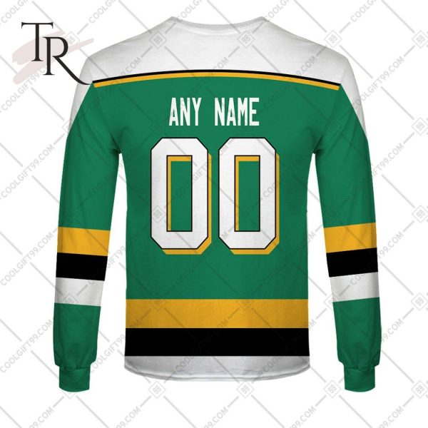 Personalized NHL Minnesota North Stars Jersey Style Hoodie