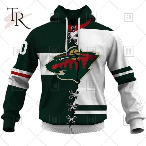 Personalized NHL Minnesota Wild Reverse Retro 3D Hoodie All Over