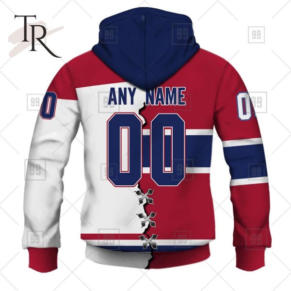 Personalized NHL Montreal Canadiens Mix Jersey 2023 Style Hoodie