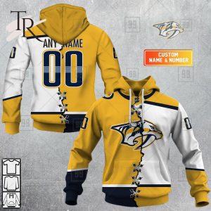 Personalized NHL Nashville Predators Mix Jersey 2023 Style Hoodie