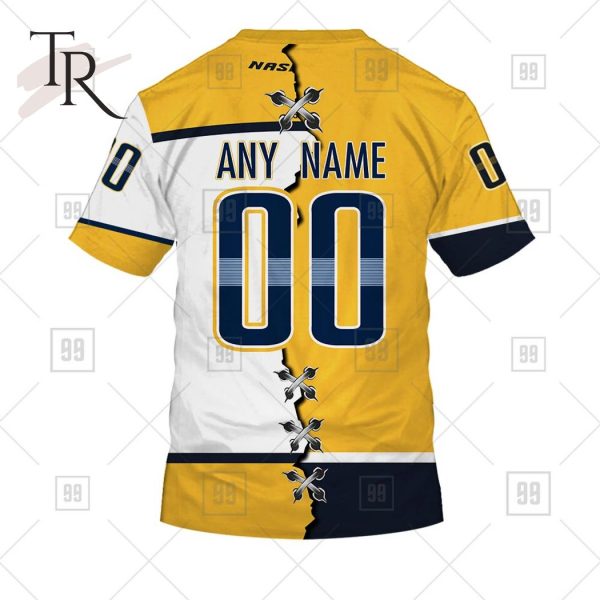 Personalized NHL Nashville Predators Mix Jersey 2023 Style Hoodie