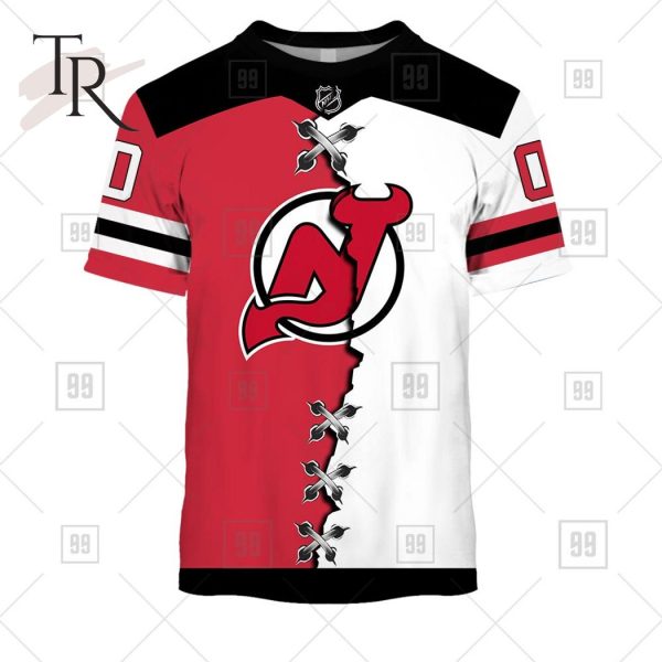 Personalized NHL New Jersey Devils Mix Jersey 2023 Style Hoodie