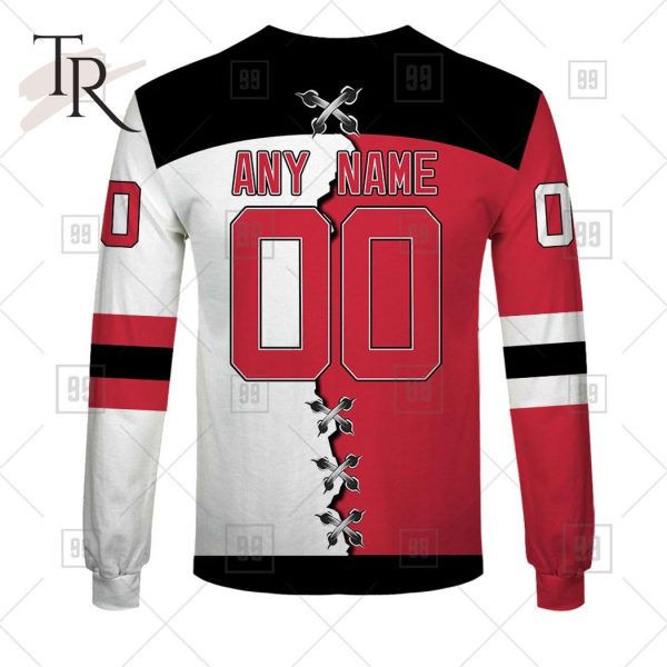 Personalized NHL New Jersey Devils Mix Jersey 2023 Style Hoodie