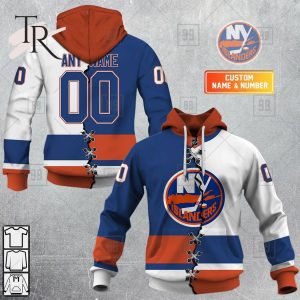 Personalized NHL New York Islanders Mix Jersey 2023 Style Hoodie
