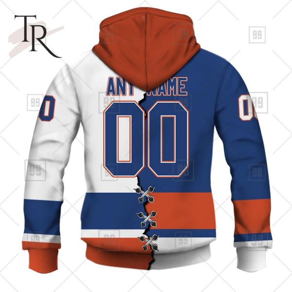 Personalized NHL New York Islanders Mix Jersey 2023 Style Hoodie