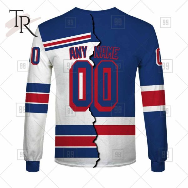 Personalized NHL New York Rangers Mix Jersey 2023 Style Hoodie