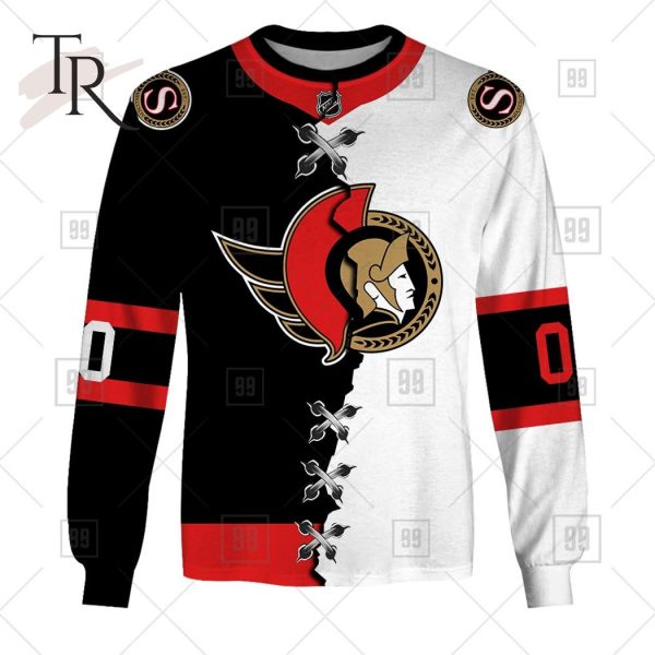 Personalized NHL Ottawa Senators Mix Jersey 2023 Style Hoodie