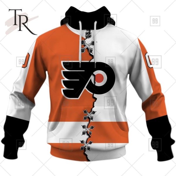 Personalized NHL Philadelphia Flyers Mix Jersey 2023 Style Hoodie