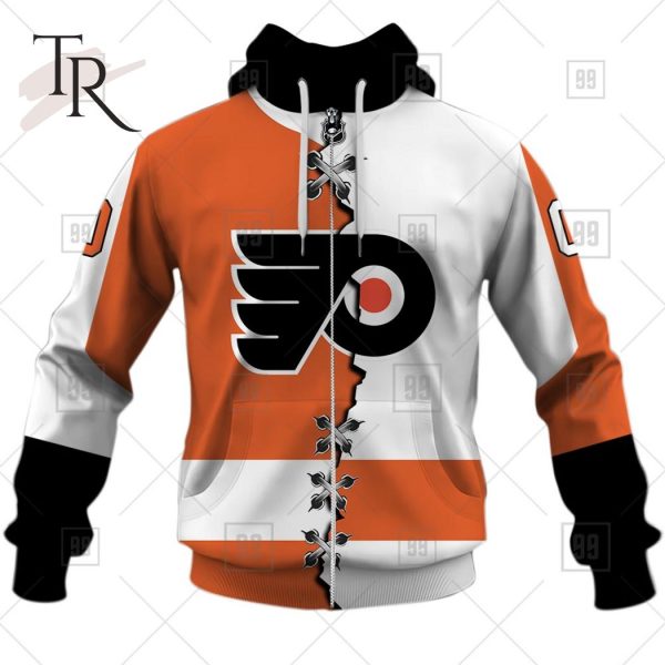 Personalized NHL Philadelphia Flyers Mix Jersey 2023 Style Hoodie