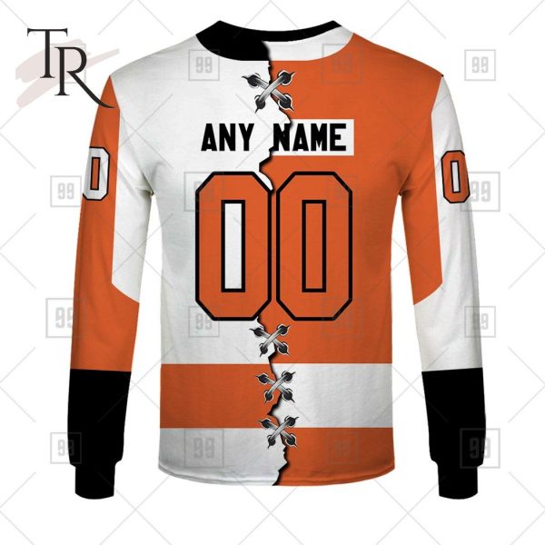 Personalized NHL Philadelphia Flyers Mix Jersey 2023 Style Hoodie