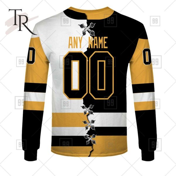 Personalized NHL Pittsburgh Penguins Mix Jersey 2023 Style Hoodie