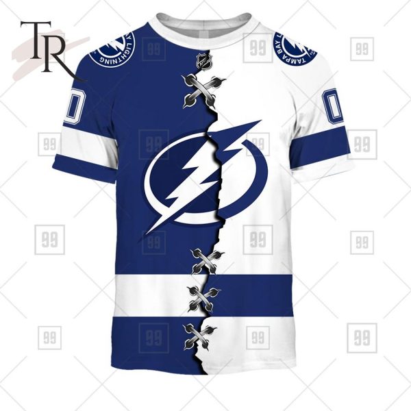 Personalized NHL Tampa Bay Lightning Mix Jersey 2023 Style Hoodie