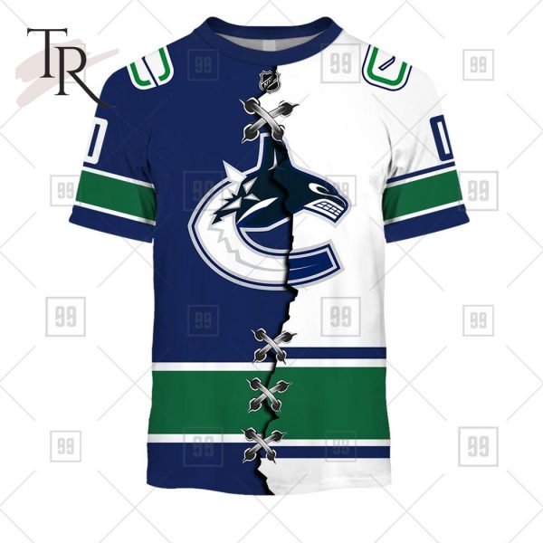 Personalized NHL Vancouver Canucks Mix Jersey 2023 Style Hoodie