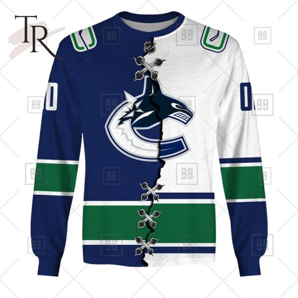 Personalized NHL Vancouver Canucks Mix Jersey 2023 Style Hoodie