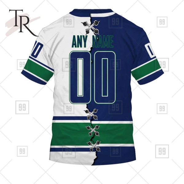 Personalized NHL Vancouver Canucks Mix Jersey 2023 Style Hoodie