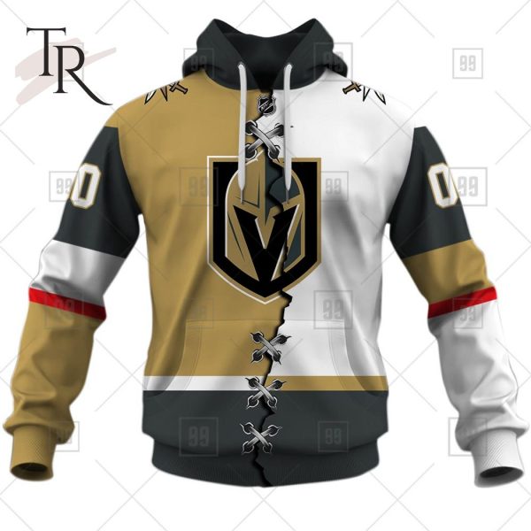 Personalized NHL Vegas Golden Knights Mix Jersey 2023 Style Hoodie