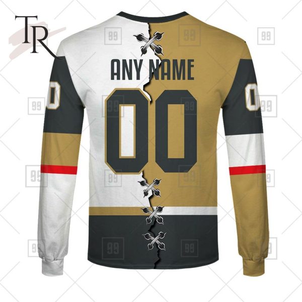 Personalized NHL Vegas Golden Knights Mix Jersey 2023 Style Hoodie