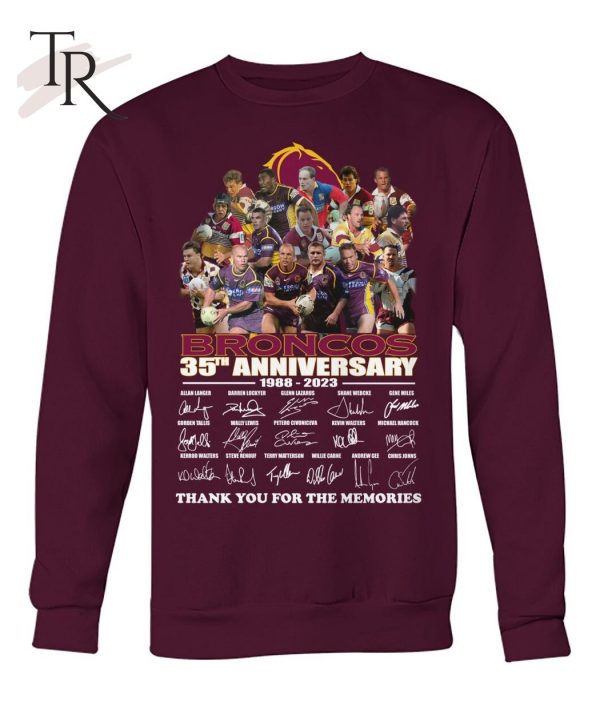 Broncos 35th Anniversary 1988 – 2023 Thank You For The Memories T-Shirt