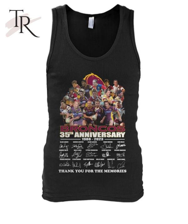 Broncos 35th Anniversary 1988 – 2023 Thank You For The Memories T-Shirt