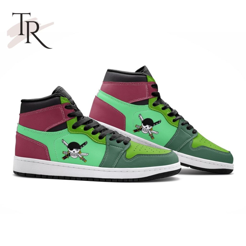 Roronoa Zoro One Piece Air Jordan 1, High Top Sneaker - Torunstyle