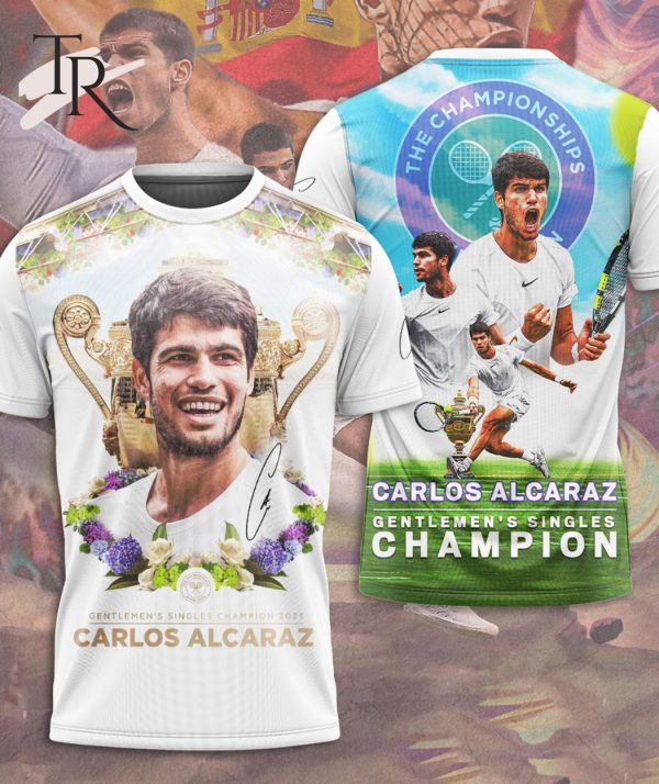 Carlos Alcaraz Gentlemen’s Singles Champion T-Shirt