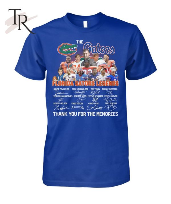 Florida Gators Legends Thank You For The Memories T-Shirt