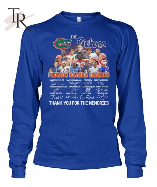 Florida Gators Legends Thank You For The Memories T-Shirt