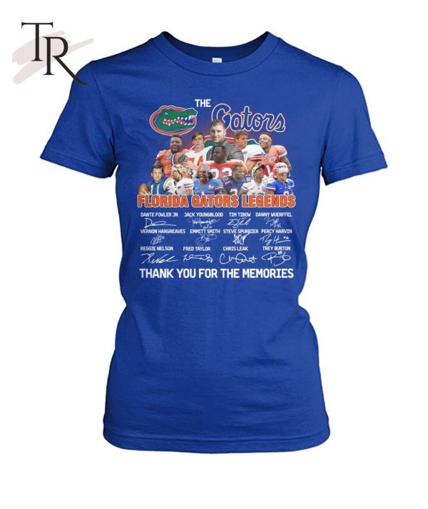 Florida Gators Legends Thank You For The Memories T-Shirt