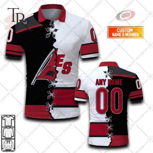 Customized NHL Carolina Hurricanes Mix Jersey Style Polo Shirt