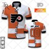 Customized NHL Ottawa Senators Mix Jersey Style Polo Shirt