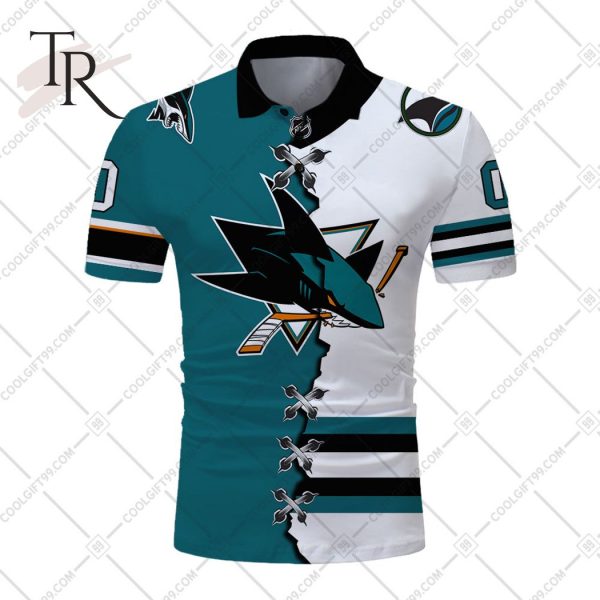 NHL San Jose Sharks Custom Name Number All-Star Western Conference Jersey  T-Shirt