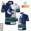 Customized NHL Toronto Maple Leafs Mix Jersey Style Polo Shirt