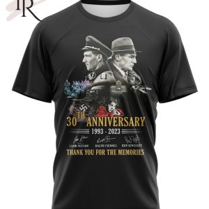 30th Anniversary 1993 – 2023 Schindler’s List Thank You For The Memories T-Shirt