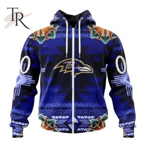 NFL Baltimore Ravens Special Native Costume Design Hoodie
