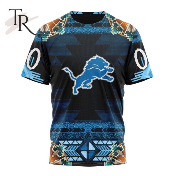 NFL Detroit Lions Special Native Costume Design Hoodie