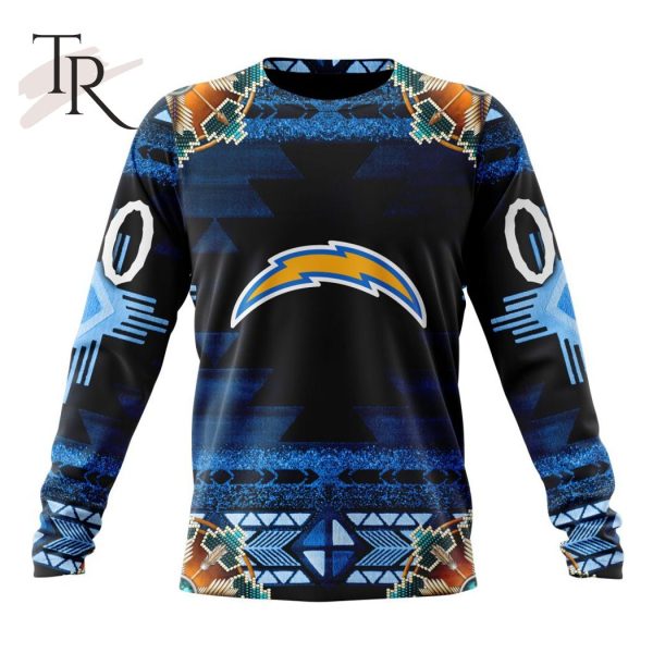 NFL Los Angeles Chargers Special Native Costume Design Hoodie