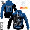 Personalized CA Brive Rugby Rugby Skull Death Design Hoodie