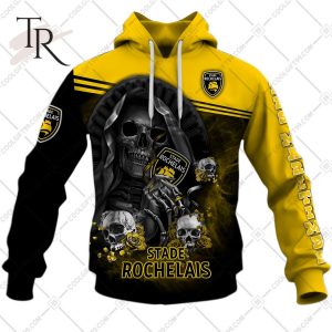 Personalized Stade Rochelais Rugby Skull Death Design Hoodie