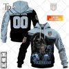 Personalized Stade Toulousain Rugby Skull Death Design Hoodie