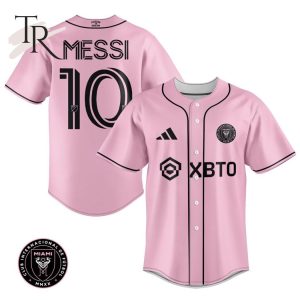 Inter Miami Leo Messi Pink Baseball Jersey