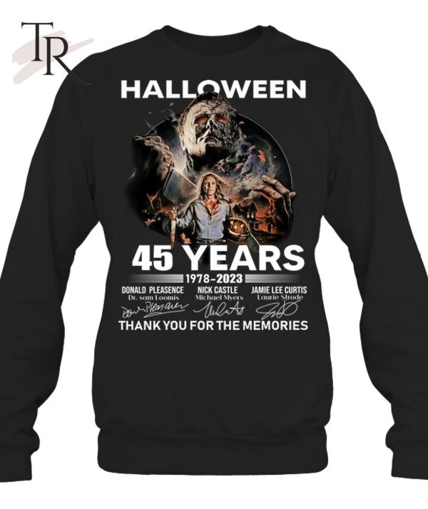 Halloween 45 Years Of 1978 – 2023 Thank You For The Memories T-Shirt